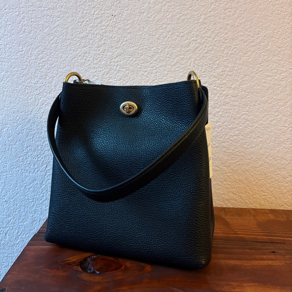 Authentic Black Coach Charlie Bucket 21 bag